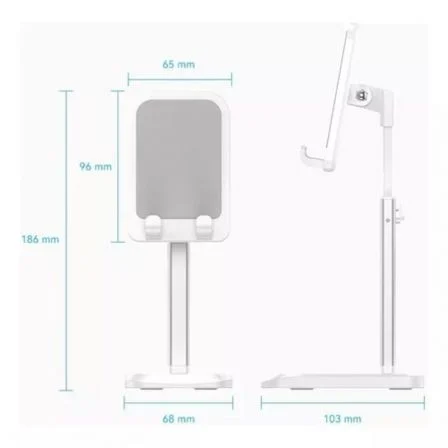 SOPORTE SMARTPHONE/TABLETS BLANCO 4"-12.9" VENTION